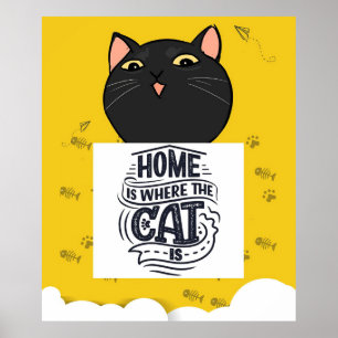 Poster Accueil C'Est Là Que Se Trouve Le Chat Le meille