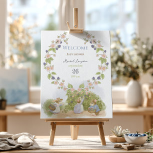 Poster Accueil Cottagecore Souris Confiture de Mûres