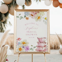 Accueil de Baby Shower Thè Wildflower