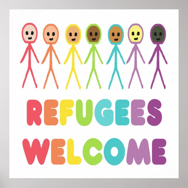 Poster Accueil des réfugiés (Devant)