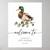 Accueil du Baby shower de canard moderne Mallard