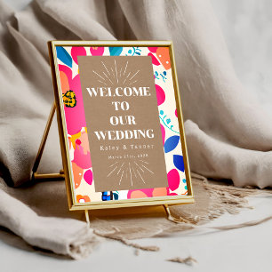 Poster Accueil du Mariage Coutouts lumineux