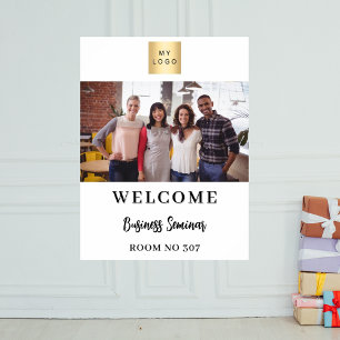 Poster Accueil du séminaire sur le logo de l'entreprise p