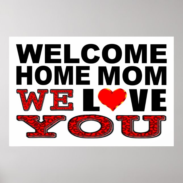 Poster Accueil Maman Nous t'aimons Connexion (Devant)