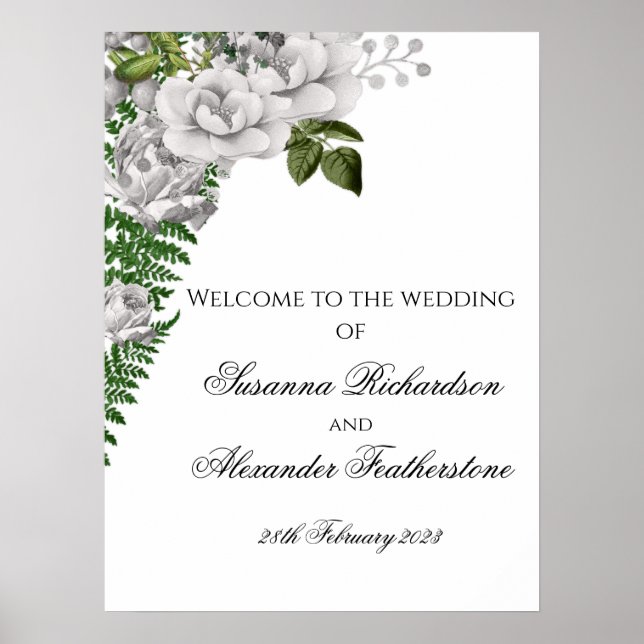 Poster Accueil Mariage des Roses et Fermes blanches (Devant)