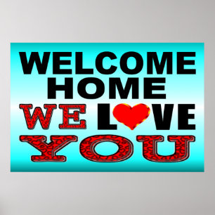 Poster Accueil Nous vous aimons Signer