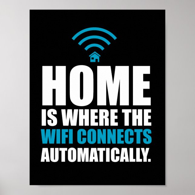 Poster Accueil où le Wi-Fi se connecte automatiquement (Devant)