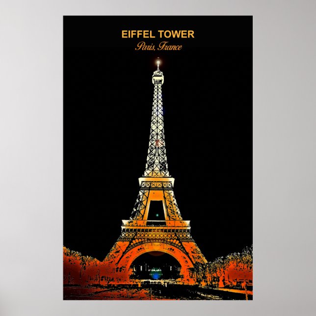 Poster Accueil Paris : Tour Eiffel Voyage (Devant)