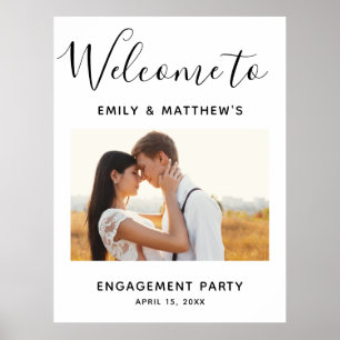 Poster Accueil photo moderne de la partie Engagement