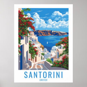Poster Accueil Santorin : Santorin Grèce