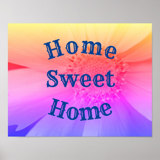 Poster Accueil Sweet Home Fleur marguerite (Devant)