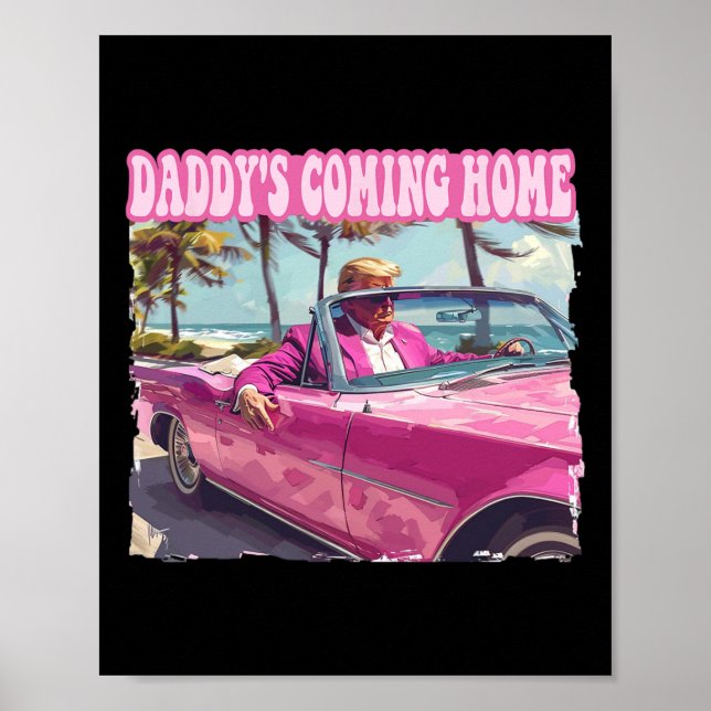 Poster Accueil Trump Chemise Funny Maga Donald Trump 2024 (Devant)