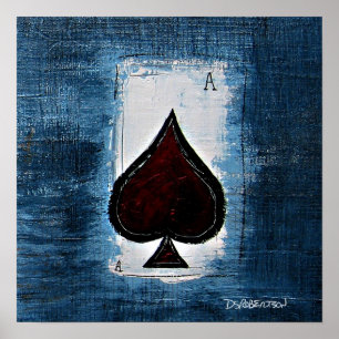 Poster Ace de Spade Man Cave Art