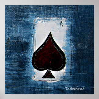 Poster Ace de Spade Man Cave Art