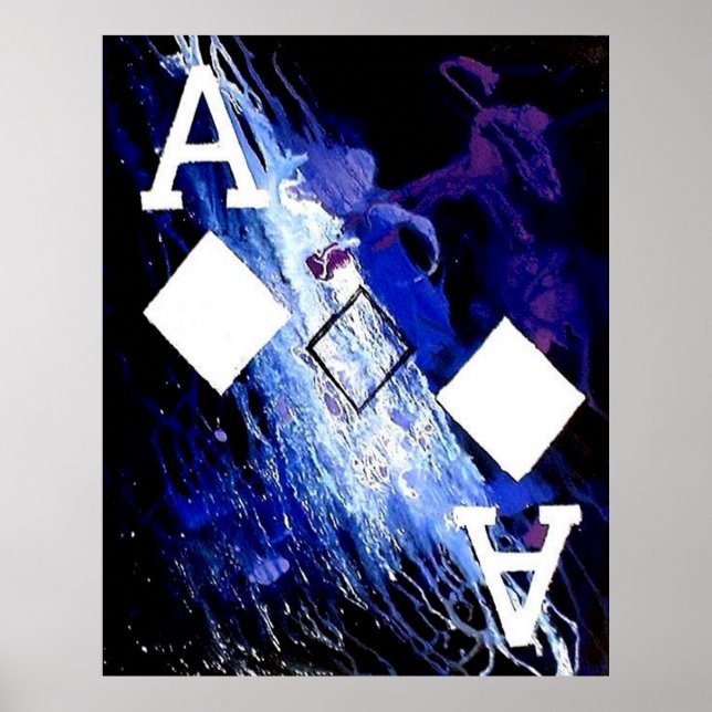 POSTER ACES DE GALAXIE ABSTRAITES DE DIAMANTS (Devant)