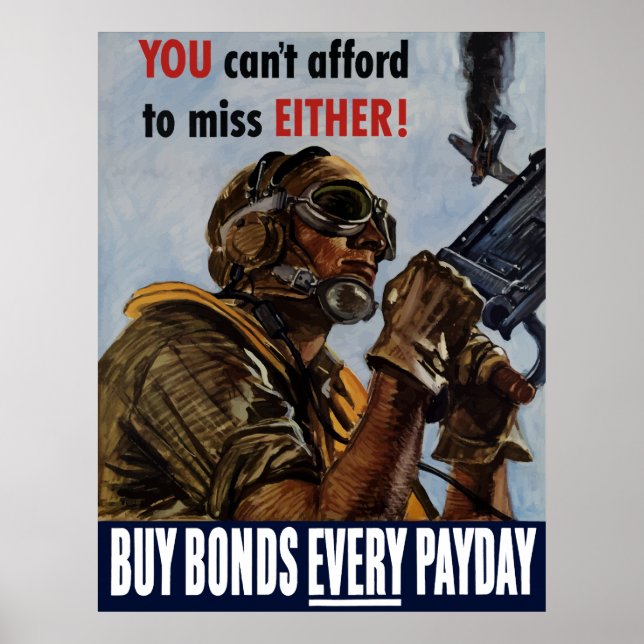 Poster Acheter des obligations chaque jour de paie — Post (Devant)