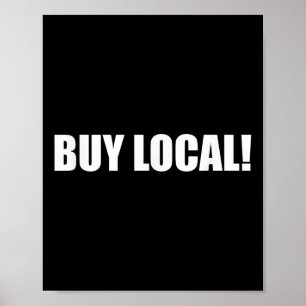 Poster Acheter Local Protection de l'environnement, Bien-