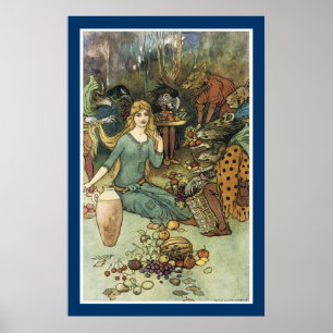 Poster Achetez chez nous avec une boucle dorée