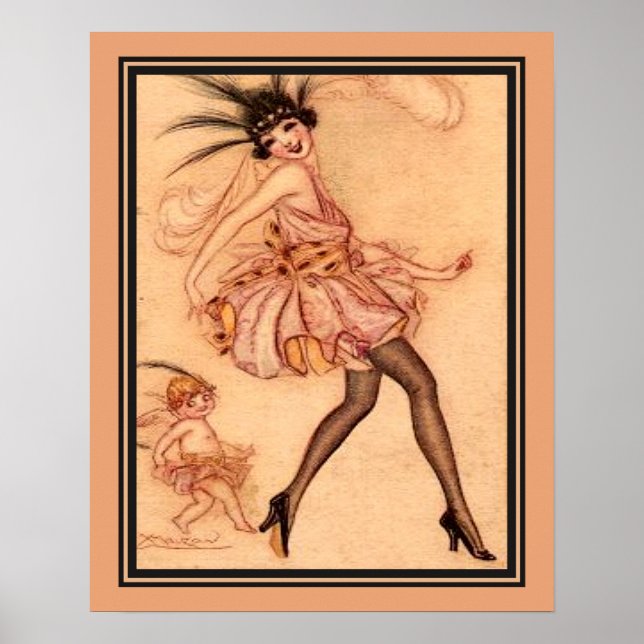 Poster Achille Mauzan, Art Déco, Vie Parisienne (Devant)