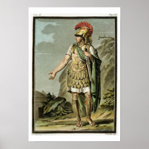 Poster Achilles in Armour, costume for 'Iphigenia in Auli