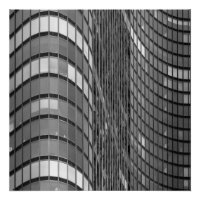 Acier et mur de rideau de verre moderne