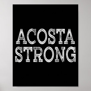 Poster Acosta forte équipe réunion de famille nom d'équip