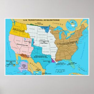 Poster Acquisitions territoriales des États-Unis
