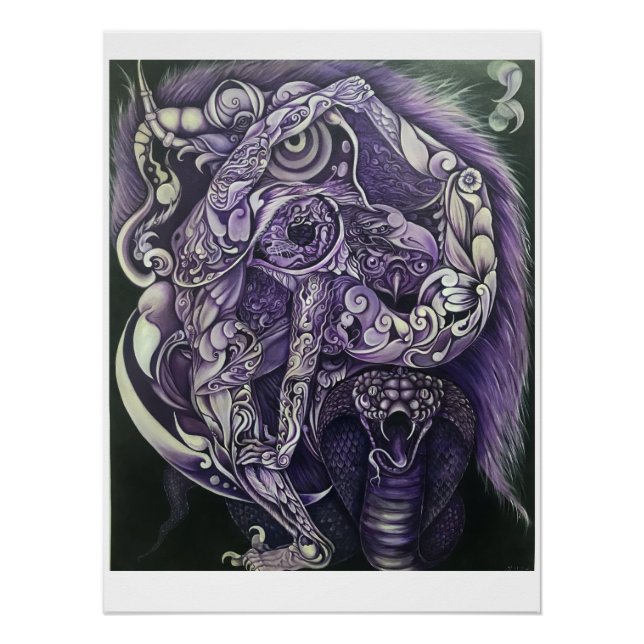 Poster acrobatique dans la forêt nationale (Devant)