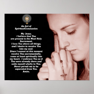 Poster Acte de communion spirituelle