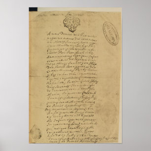 Poster Acte de la naissance du napoléon, 1769