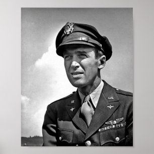 Poster Acteur Jimmy Stewart - 2ÈME GUERRE MONDIALE Serice