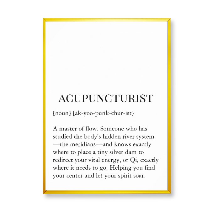 Poster Acupuncture Qi Flow Wall Chart -Acupuncturist wall (Acupucture clinic wall decor art,  acupuncture wall chart)