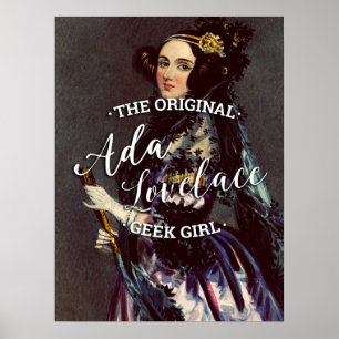 Poster Ada Lovelace - La fille Geek originale