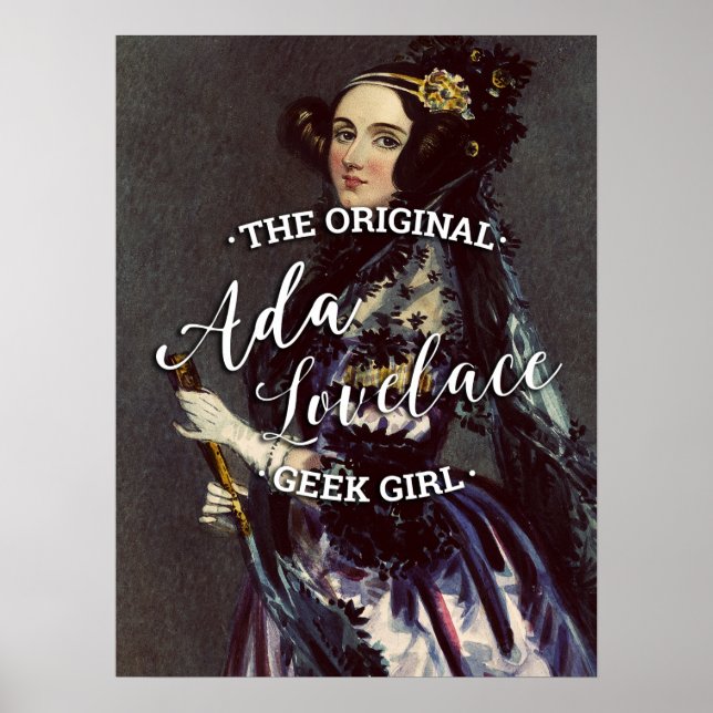 Poster Ada Lovelace - La fille Geek originale (Devant)