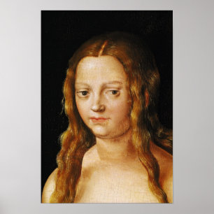 Poster Adam et Eve, détail de la tête d'Eve