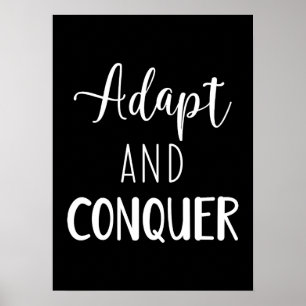 Poster Adaptation et conquête - Gymnase, Hustle, Succès