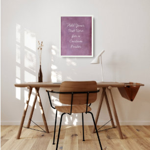 Poster Add Your Custom Text, Subtle Bold Pink Grunge