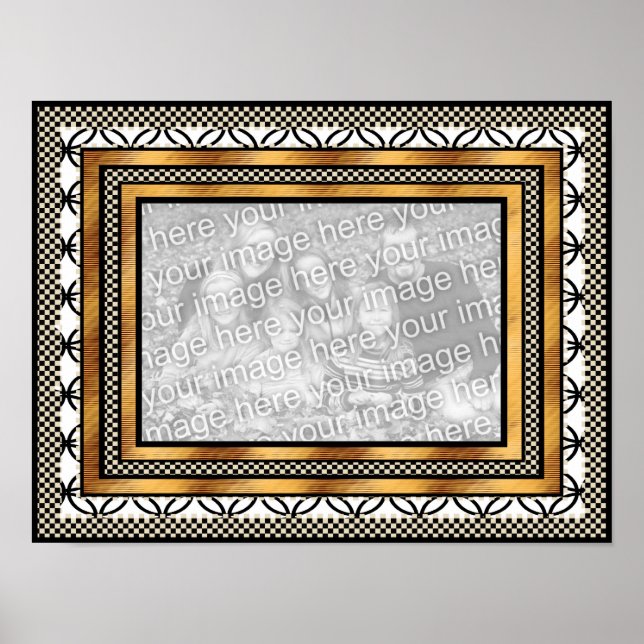 Poster "ADD Your Photo" Art Deco Frame (Front)