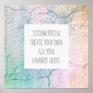 poster add your quote cracked stucco design