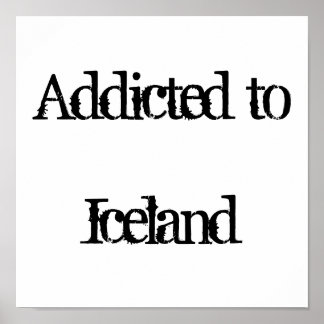 Poster Addicité à l'Islande