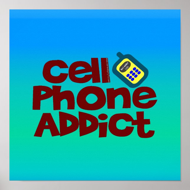 Poster Addict de téléphone portable (Devant)