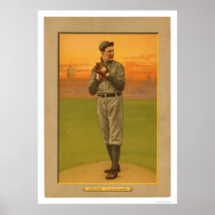 Poster Addie Joss Cleveland Baseball 1911