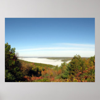 Poster Addison Pinnacle Foggy Valley View