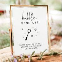 ADELLA Minimaliste Bulle Envoyer Signal Mariage