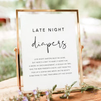 ADELLA Minimaliste Moderne Late Night Diapers Jeu 