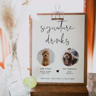 Poster ADELLA Modern Minimal 2 Photo Pet Signature Boire
