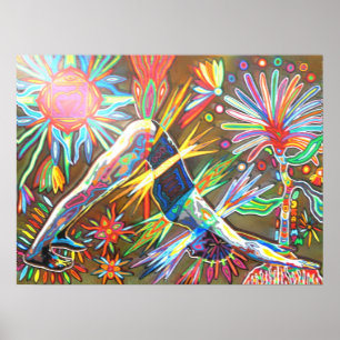 Poster adho mukha svanasana numérique 2010