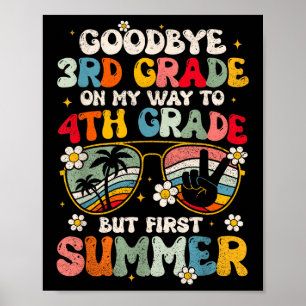 Poster Adieu 3e grade - 4e année Bonjour Su