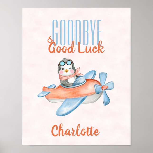 Poster Adieu mignon et pingouin de chance (Devant)
