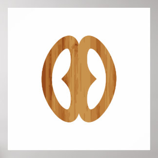 Poster Adinkra Symbole Hope Nyame biribi wo soro Idée cad